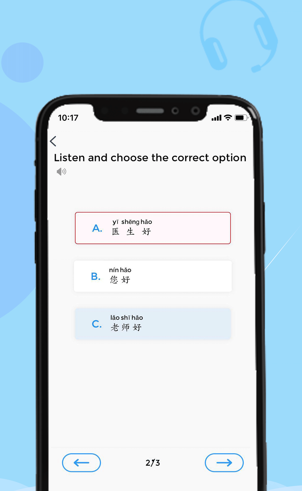Mandarin listening exercise